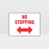 Custom Design Sign,No Stopping Left And Right Arrow Sign